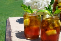 چای سرد نعنایی با طالبی یا melon mint iced tea